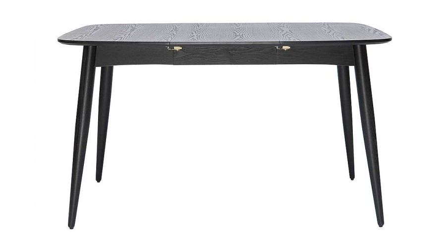 Table Miliboo Table Extensible | Table Manger Extensible Carr E En Bois Noir L90-130 Cm Nordeco