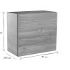 Bureau Miliboo | Rangement Mural Ferm Carr Finition Bois Clair L55 Cm Eternel