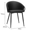 Chaise & Tabouret Miliboo Chaise Design | Chaises Design Noires (Lot De 2) Precio