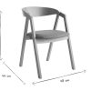 Chaise & Tabouret Miliboo Chaise Design | Chaises Scandinaves Empilables En Bois Clair Ch Ne Massif Et Tissu Effet Laine Boucl E Blanc Cass (Lot De 2) Lova