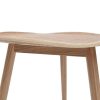 Table Miliboo | Table D'Appoint Forme De Feuille Bois Clair L60 Cm Phyll