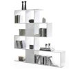 Bureau Miliboo | Biblioth Que Ouverte S Parateur Design Blanc Laqu Brillant L139 Cm Como