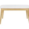 Table Miliboo Table Extensible | Table Extensible Rallonges Int Gr Es Rectangulaire Blanc Et Bois L140-180 Cm Meena