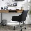 Bureau Miliboo Bureau Design | Bureau Rangements Industriel Bois Manguier Massif Et M Tal Noir L118 Cm Ypster