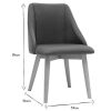 Chaise & Tabouret Miliboo Chaise Design | Chaises Scandinaves En Tissu Effet Velours Textur Bleu Canard Et Bois Clair (Lot De 2) Higgins