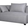 Canap & Fauteuil Miliboo Canap D'Angle | Module D'Angle Gauche Pour Canap En Tissu Gris Clair Pluriel