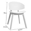 Chaise & Tabouret Miliboo Chaise Design | Chaises Scandinaves Blanc Et Bois Clair (Lot De 2) Bloem