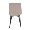 Chaise & Tabouret Miliboo Chaise Design | Chaises Design En Tissu Velours Taupe Et M Tal Noir (Lot De 2) Pumpkin