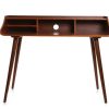 Bureau Miliboo Bureau Design | Bureau Avec Rangements Vintage Bois Fonc L120 Cm Nordeco