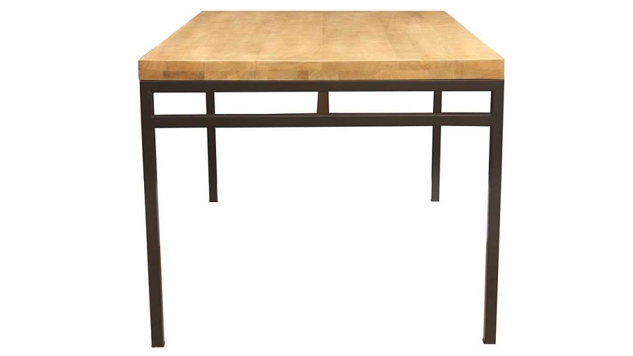 Table Miliboo Table Manger Fixe | Table Manger Industrielle Bois Manguier Massif Et M Tal L160 Cm Ypster