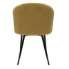 Chaise & Tabouret Miliboo Chaise Design | Chaises Design En Tissu Velours Bronze Et M Tal Noir (Lot De 2) Vanity