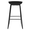 Chaise & Tabouret Miliboo Tabouret De Bar | Tabourets De Bar Design Noirs H75 Cm (Lot De 2) Pebble