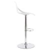 Chaise & Tabouret Miliboo Tabouret De Bar | Tabourets De Bar Design Avec Motif Baroque Blanc (Lot De 2) Barocca