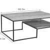 Table Miliboo | Table Basse Rectangulaire Industrielle Bois Massif Et M Tal Noir L100 Cm Yona