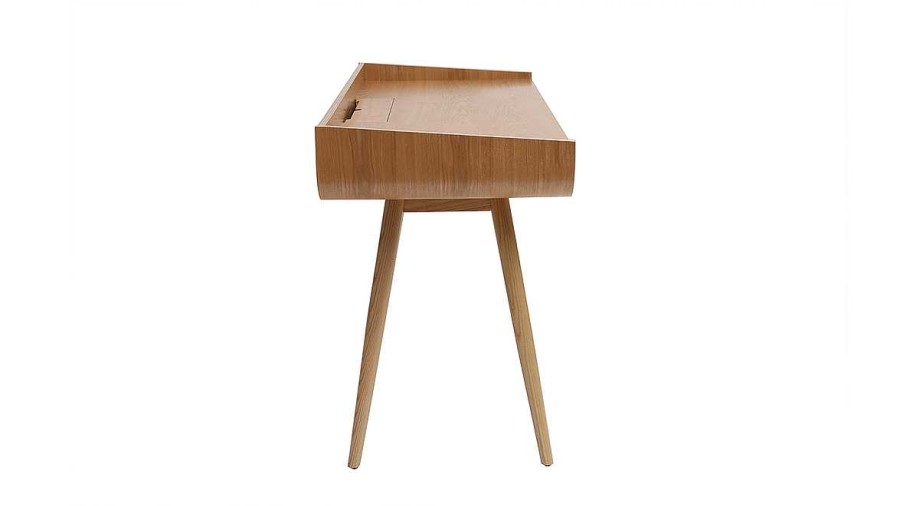 Bureau Miliboo Bureau Design | Bureau Avec Rangements 3 Tiroirs Scandinave Bois Clair L132 Cm Hallen