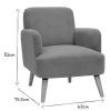 Canap & Fauteuil Miliboo Fauteuil Design | Fauteuil Scandinave En Tissu Vert De Gris Et Bois Clair Isko