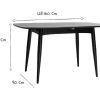 Table Miliboo Table Extensible | Table Manger Extensible Rectangulaire En Bois Noir L130-160 Cm Nordeco