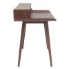 Bureau Miliboo Bureau Design | Bureau Avec Rangements Vintage Bois Fonc Noyer L110 Cm Opus