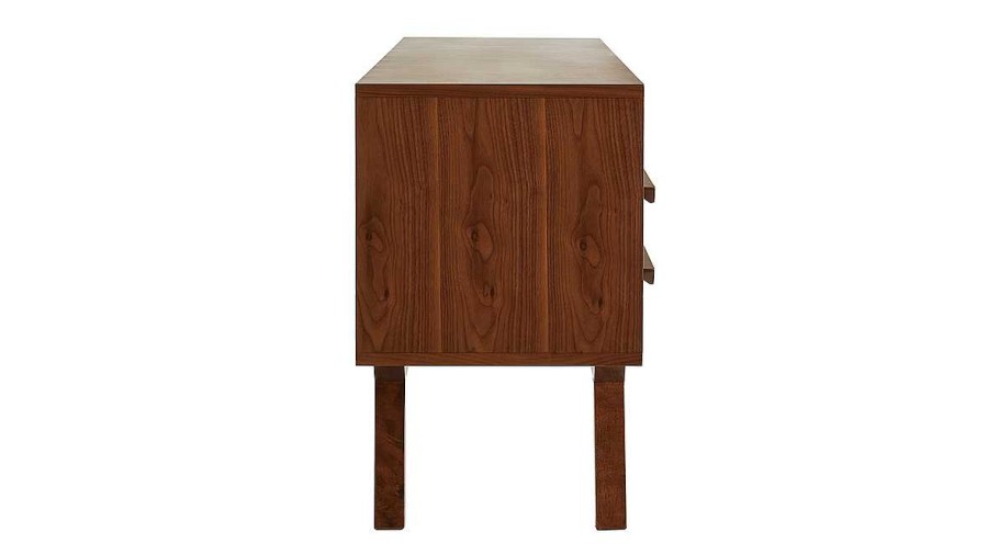 Rangement Miliboo Meuble Tv Design | Meuble Tv - Buffet Vintage Bois Fonc Noyer L160 Cm Volver