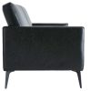 Canap & Fauteuil Miliboo Canap Design | Canap Design 3 Places Noir Ricci