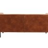 Canap & Fauteuil Miliboo Canap Cuir | Canap Design 2-3 Places En Cuir Aspect Vieilli Marron Cognac Morris