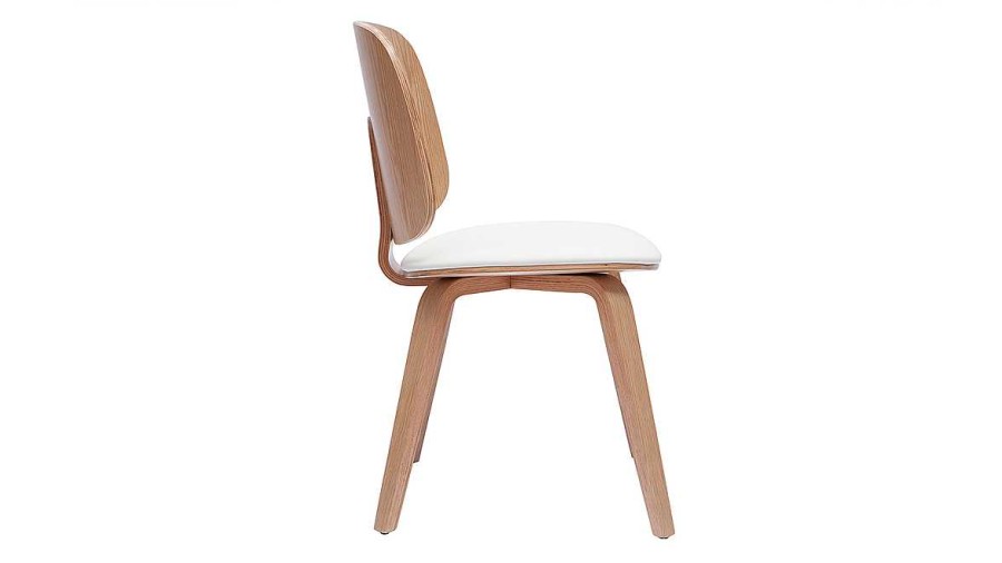 Chaise & Tabouret Miliboo Chaise Design | Chaises Scandinaves En Bois Clair Et Blanc (Lot De 2) Beck