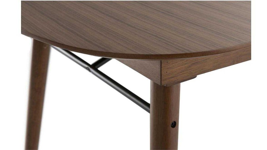 Table Miliboo Table Extensible | Table Extensible Rallonges Int Gr Es Rectangulaire En Bois Fonc Noyer L150-180 Cm Sheldon