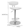 Chaise & Tabouret Miliboo Tabouret De Bar | Tabouret De Bar Design R Glable Blanc Et Bois Clair Vasco