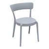 Jardin Miliboo | Chaises Design Gris Clair Empilables Int Rieur - Ext Rieur (Lot De 2) Rios