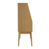 Bureau Miliboo Bureau Design | Bureau Secr Taire Avec Rangements Vintage Bois Clair Ch Ne L90 Cm Gabin