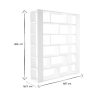 Bureau Miliboo | Biblioth Que Ouverte S Parateur D'Espace Design Blanc L168 Cm Musso