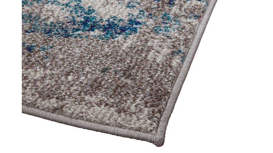 D Co Miliboo | Tapis Rectangulaire Motif Abstrait Bleu 160 X 230 Cm Caps