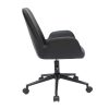 Chaise & Tabouret Miliboo | Chaise De Bureau Roulettes Noire Alban