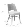 Chaise & Tabouret Miliboo Chaise Design | Chaises Scandinaves En Bois Clair Ch Ne Et Tissu Effet Laine Boucl E Blanc Cass (Lot De 2) Edito