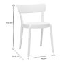 Jardin Miliboo | Chaises Design Blanches Empilables Int Rieur - Ext Rieur (Lot De 2) Rios