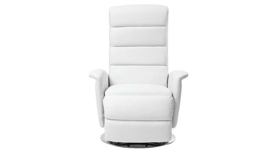 Canap & Fauteuil Miliboo Fauteuil Relax | Fauteuil Relax Manuel Blanc Nelson