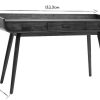 Bureau Miliboo Bureau Design | Bureau Avec Rangements 3 Tiroirs Vintage Bois Fonc Noyer L132 Cm Hallen