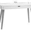 Bureau Miliboo Bureau Design | Bureau Avec Tiroir Scandinave Blanc Et Bois Clair Ch Ne L115 Cm Totem