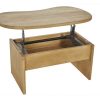 Table Miliboo | Table Basse Relevable Design Haricot Avec Rangement En Bois Manguier Massif L95 Cm Kokoa