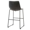 Chaise & Tabouret Miliboo Tabouret De Bar | Tabourets De Bar Vintage Noirs 73 Cm (Lot De 2) New Rock