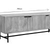 Rangement Miliboo Meuble Tv Design | Meuble Tv En Bois Manguier Massif Et M Tal Noir L145 Cm Morisson