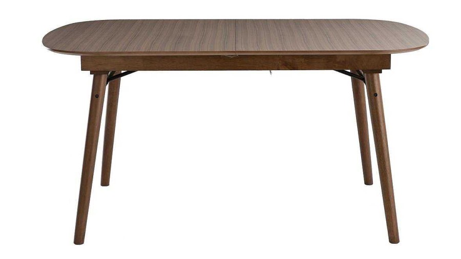 Table Miliboo Table Extensible | Table Extensible Rallonges Int Gr Es Rectangulaire En Bois Fonc Noyer L150-180 Cm Sheldon