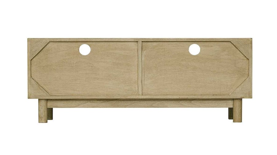 Rangement Miliboo Meuble Tv Design | Meuble Tv En Bois Clair Et Cannage Rotin L120 Cm Galina