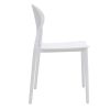 Chaise & Tabouret Miliboo Chaise Design | Chaises Design Empilables Blanches Int Rieur - Ext Rieur (Lot De 2) Anna