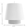 Luminaire Miliboo | Suspension Design Bi-Mati Re En Rabane Et Coton Vert Sauge D40 Cm Jume