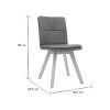 Chaise & Tabouret Miliboo Chaise Design | Chaises Scandinaves En Tissu Bleu Et Bois Clair (Lot De 2) Thea