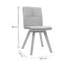 Chaise & Tabouret Miliboo Chaise Design | Chaises Scandinaves En Tissu Beige Et Bois Clair (Lot De 2) Thea