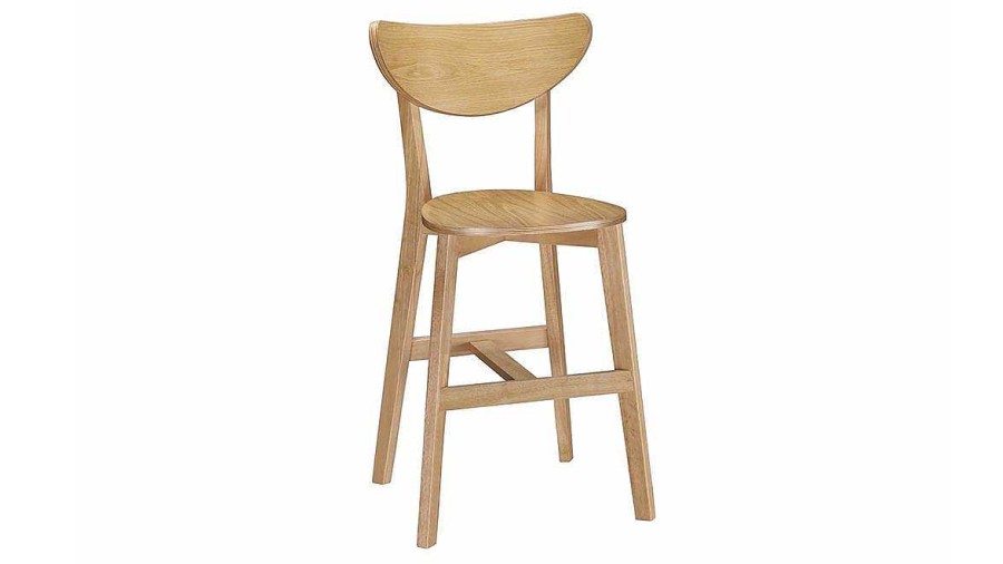 Chaise & Tabouret Miliboo Tabouret De Bar | Tabourets De Bar Scandinaves Finition Ch Ne H65 Cm (Lot De 2) Leena