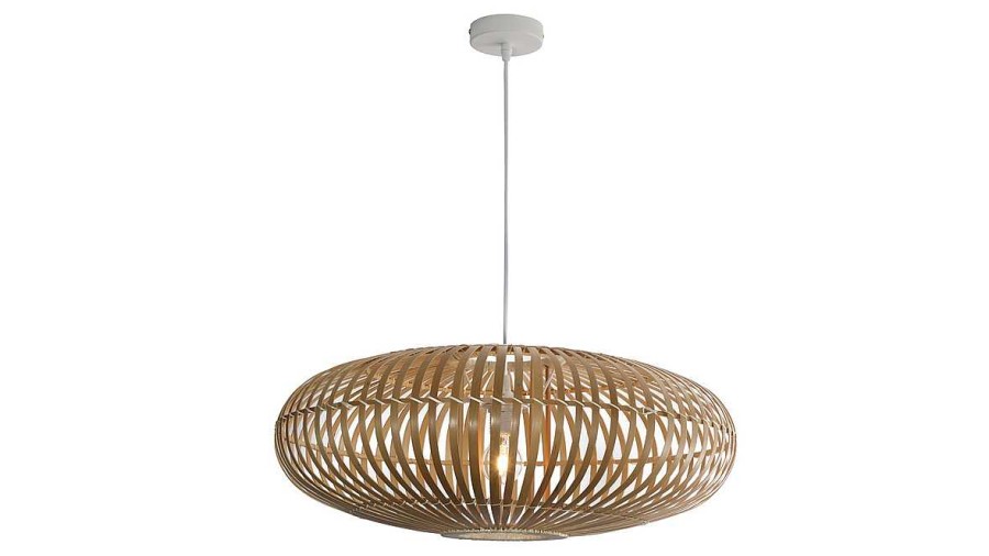 Luminaire Miliboo | Suspension Ajour E En Bambou Naturel D60 Cm Kana