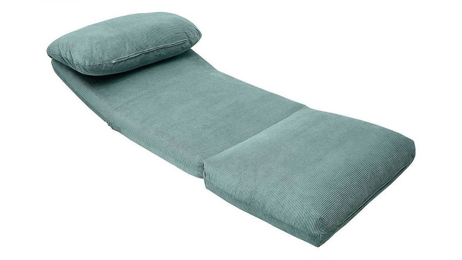 Canap & Fauteuil Miliboo | Chauffeuse 1 Place Convertible En Tissu Velours C Tel Vert C Ladon Spencer